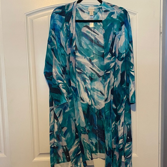 Chicos Open Front Cardigan - Picture 1 of 10